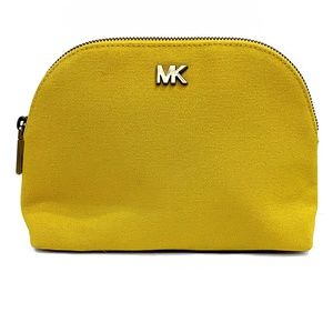 Michael Kors Jasmine Yellow Travel Pouch / Clutch